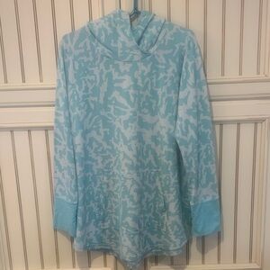 LuLaRoe Light Blue Camouflage Hoodie